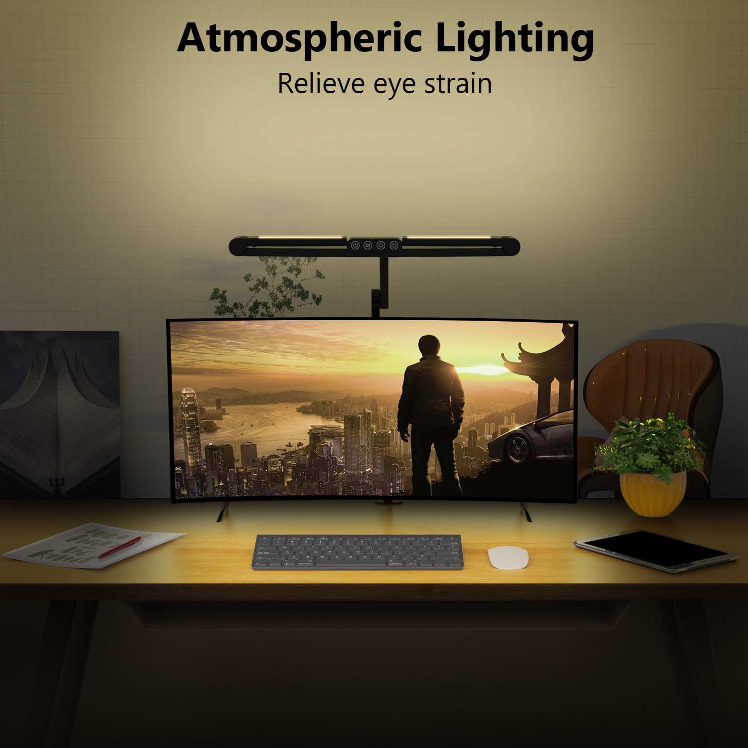  چراغ مانیتور مدل FlexFlow، فلکسیبل و مناسب کاربری حرفه‌ای FlexFlow Professional Adjustable LED Desk Lamp 