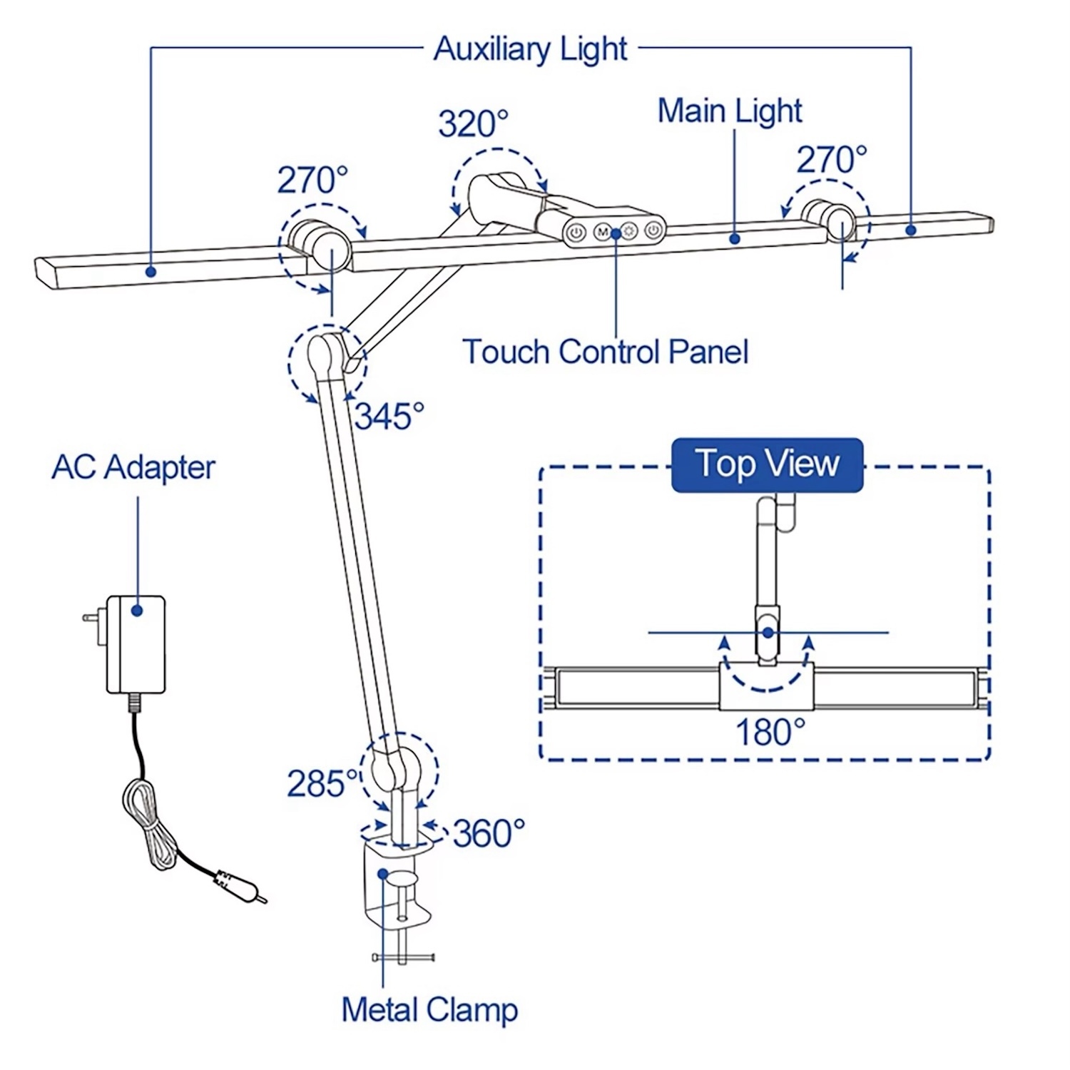  چراغ مانیتور مدل FlexFlow، فلکسیبل و مناسب کاربری حرفه‌ای FlexFlow Professional Adjustable LED Desk Lamp 