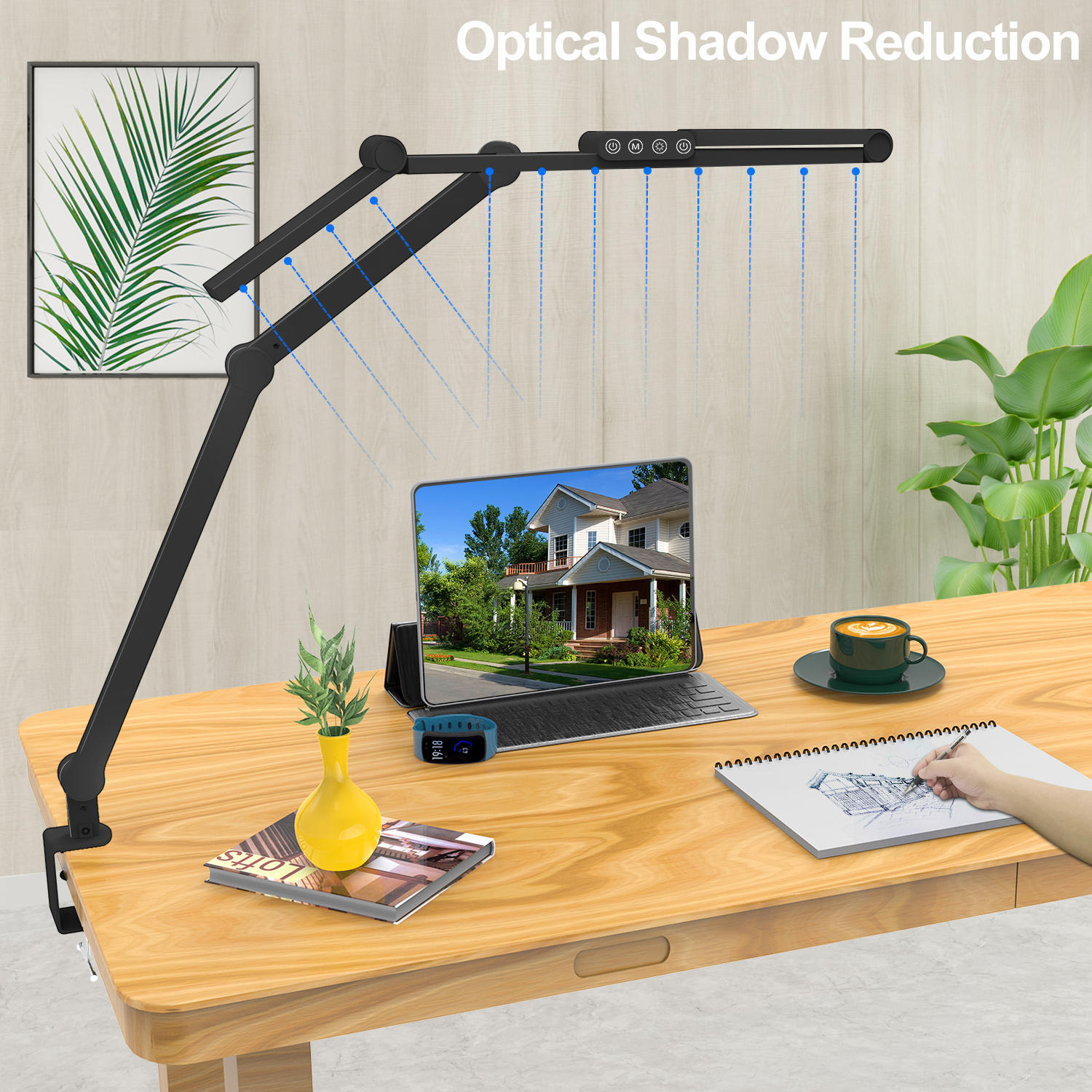  چراغ مانیتور مدل FlexFlow، فلکسیبل و مناسب کاربری حرفه‌ای FlexFlow Professional Adjustable LED Desk Lamp 