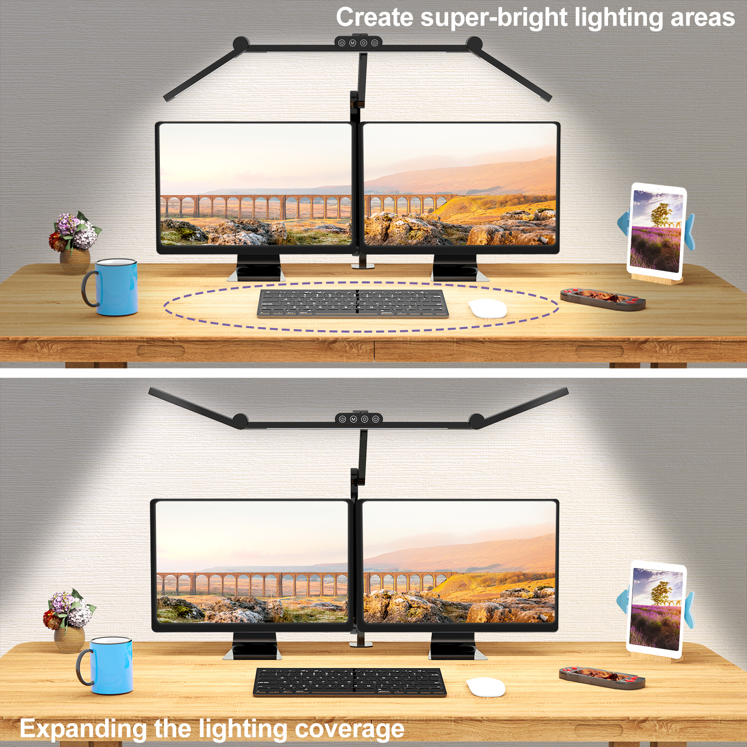  چراغ مانیتور مدل FlexFlow، فلکسیبل و مناسب کاربری حرفه‌ای FlexFlow Professional Adjustable LED Desk Lamp 