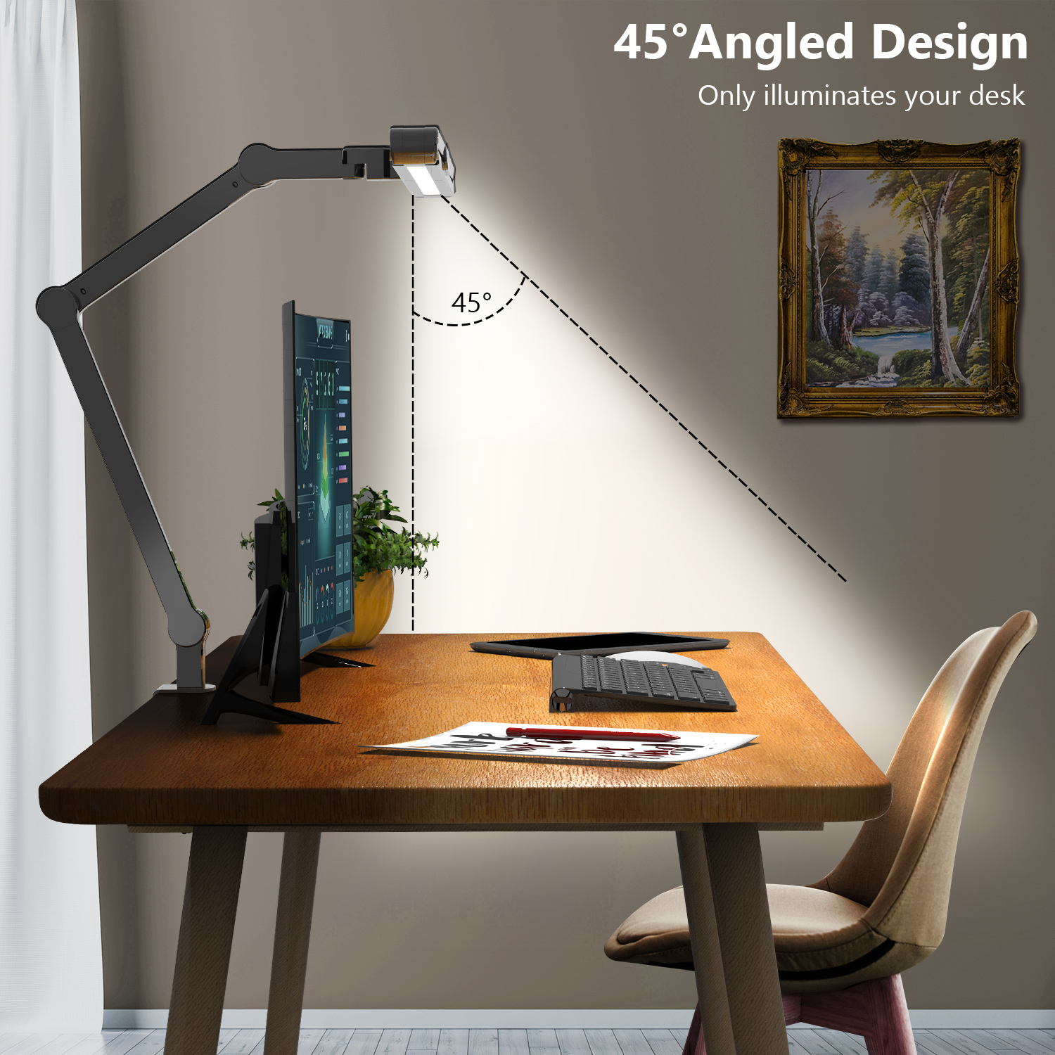  چراغ مانیتور مدل FlexFlow، فلکسیبل و مناسب کاربری حرفه‌ای FlexFlow Professional Adjustable LED Desk Lamp 